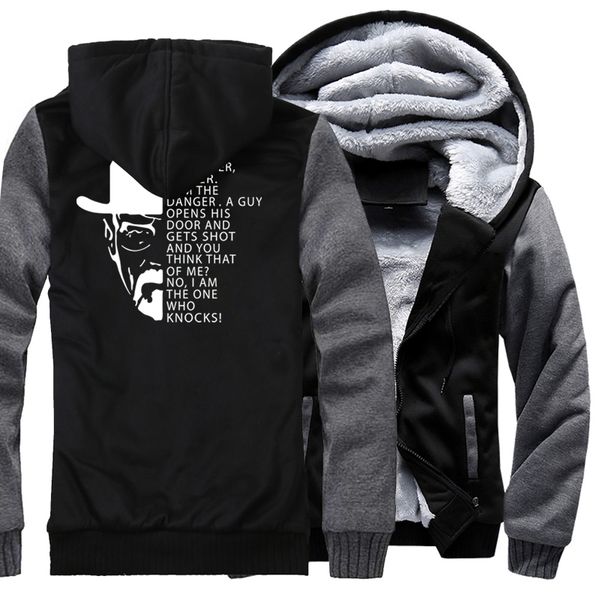 

2019 winter fleece thick hoodies men hip hop sweatshirt male breaking bad heisenberg danger print sweatshirts hoody, Black