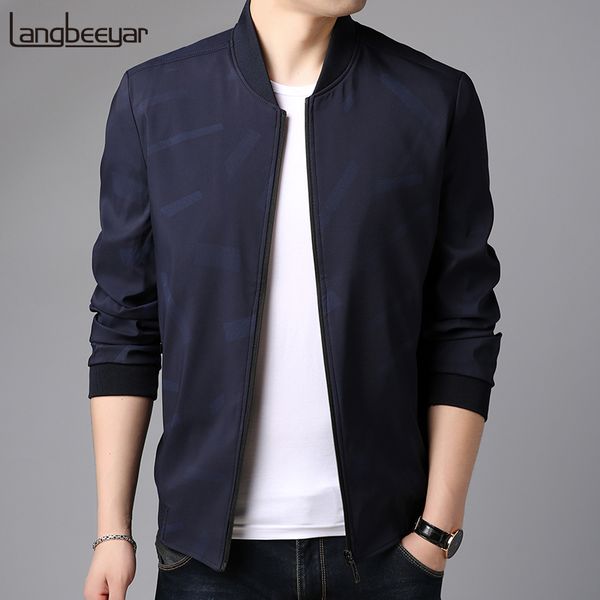 

2019 new fashion jackets men korean autumn winter street style trend overcoat slim fit windbreaker casual coat mens clothing, Black;brown