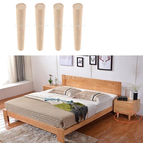 

высокое качество 4 шт 18см / 7.09inch универсальная мебель из массива дерева нога диван leg стул ножки столов ноги