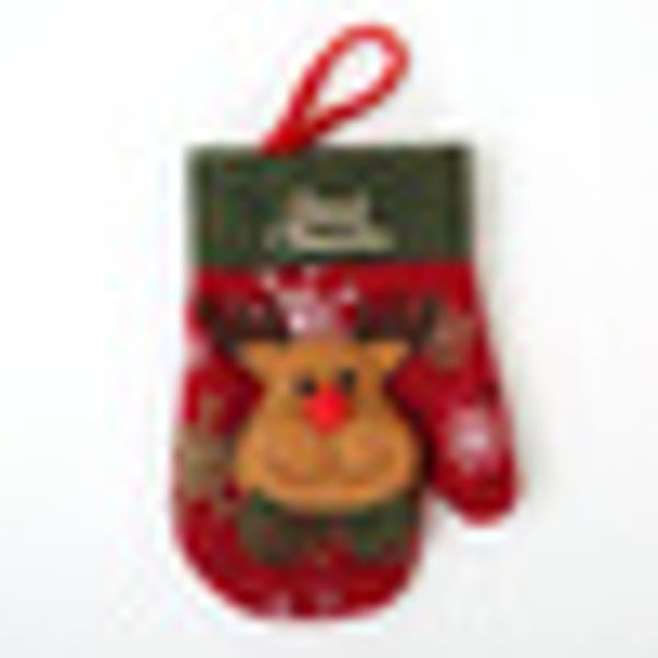

christmas fork spoon cutter bag cover tableware holder home table decor snowman