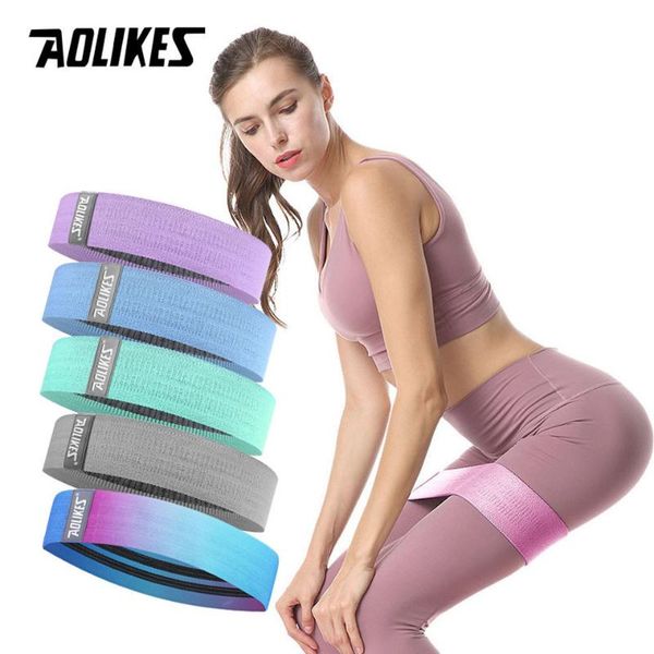 

aolikes новый хип круг группы йоги анти-скольжения gym фитнес резинка упражнения плетеный упругие бедра поднимаясь сопротивление