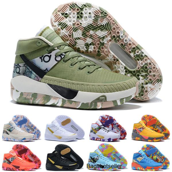 

недорогие 2020 новый дюрант kd 13 дети баскетбол обувь kds 13s для mens черный синий camo подошв бред прибытия кроссовки обувь кроссовки, Black