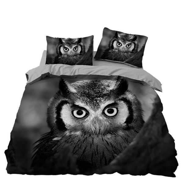 

animal bedroom decor bedding set microfiber soft grey background1pc duvet cover pillowcase no comforter drop ship