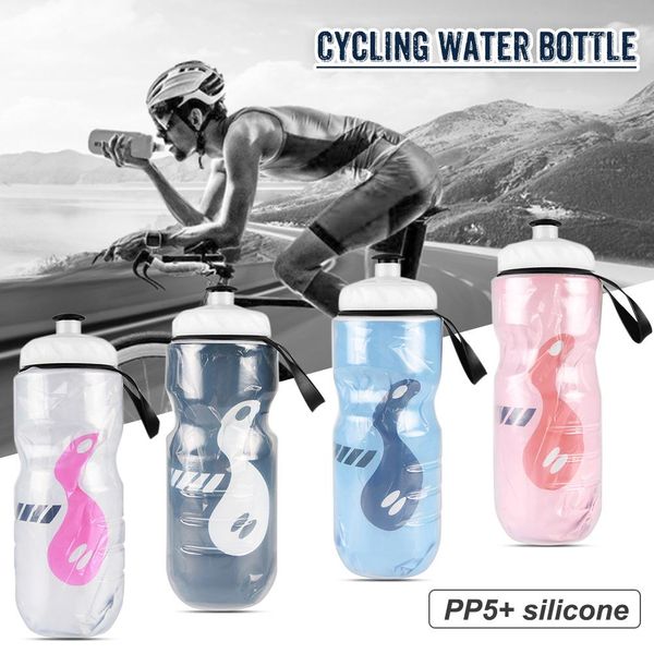 

590ml bicycle water bottle bidon garrafa bike kettle sports mountain bike portable insulation water bottle cycling accessories
