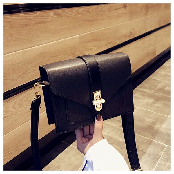 

new women bag lovely leather messenger crossbody bag simple travel street shoulder handbag tote purse satchel