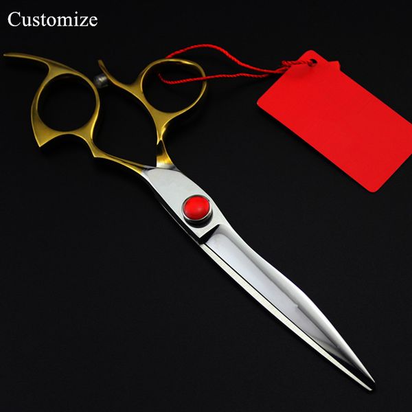 

customize japan steel 6.5 inch cut hair salon scissors cutting barber makas hair scissor thinning shears hairdressing scissors