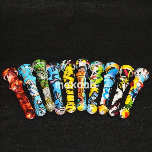 

Новый 4,7-дюймовый силиконовый Нектар коллектор с 14мм Кварц Советы Кек клип Силиконовые Контейнер Reclaimer Nector коллектор Набор для курения