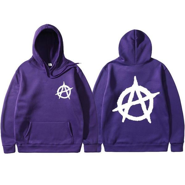 

свинец нового анархия панк-рок deesign лоскутной стиль non толстовки vintage мода весна осень толстовка мужчины, Black