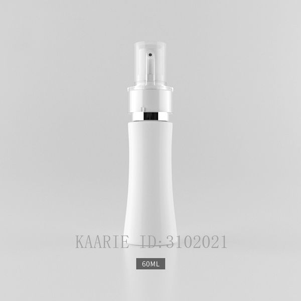 

60ml 30/50pcs empty pet cosmetic lotion pump bottle,diy white corset refillable container,portable travel press emulsion package