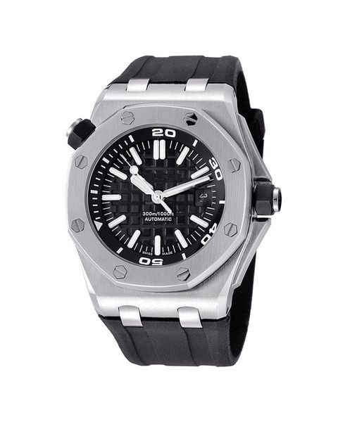 

n submersible swiss automatic mechanical movement waterproof watch designer watches luxury mens watches montre de luxe, Slivery;brown