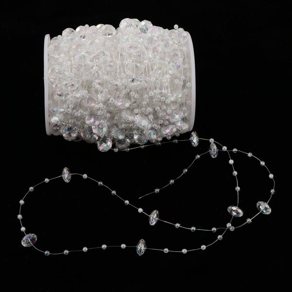 

30m artificial plastic beads string chain wedding venue decor colorful