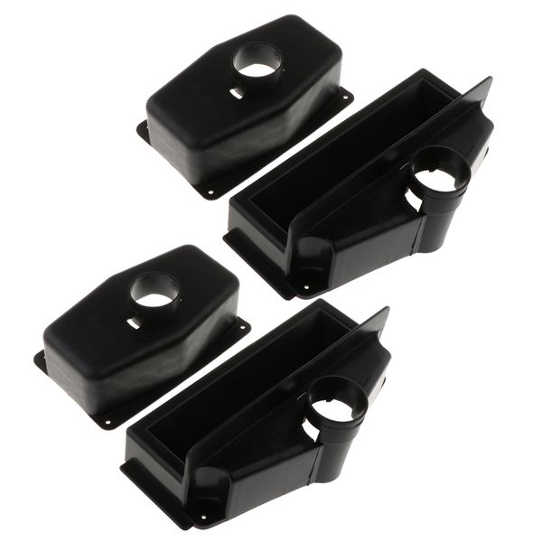 

pack of 2) foosball ball pitch collecting box for standard 1.4m table - table football supplies - black