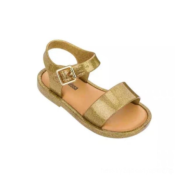 

mini melissa original girls sandal 2019 new girl jelly sandals boys kids sandals children beach shoes nonslip toddler shoes, Black;red