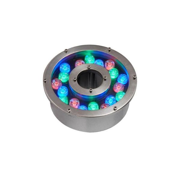

18w светодиодные rgb подводные светильники для фонтанов света плавательного бассеина постоянного тока 12v 24v водонепроницаемый светодиодные