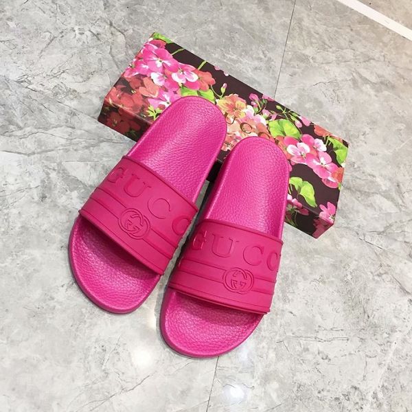 

2019 GGbrand Модные мужские сандалии тапочки для мужчин Hot Luxury Designer напечатаны пляжные