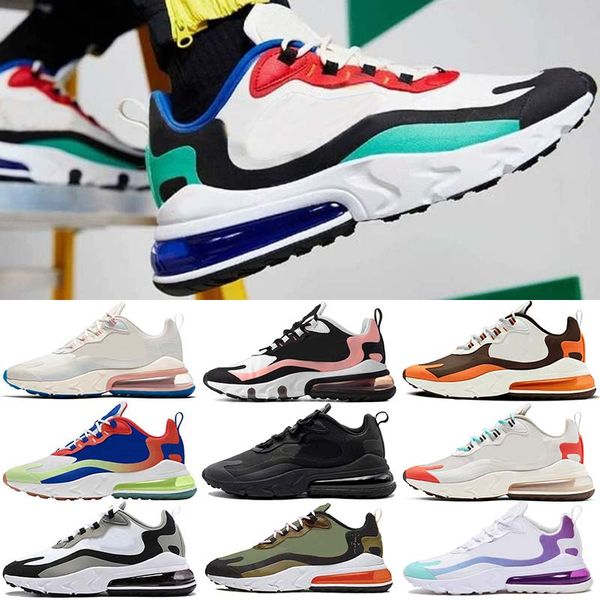 

2020 react men running shoes bauhaus optical triple black haper jade sug8r fashion mens trainers breathable sport sneakers size 36-47, White;red