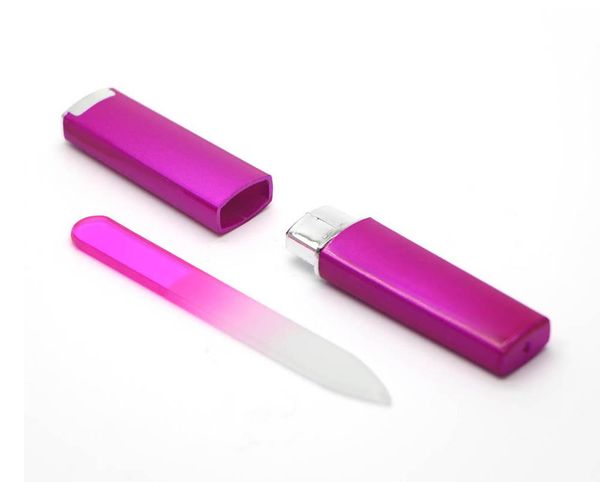 

crystal glass nail file diamond with matching hard case, Yellow
