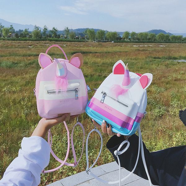 

unicorn backpack mini kids girls cute mini cartoon unicorn shoulder bags school backpacks travel ourdoor knapsack