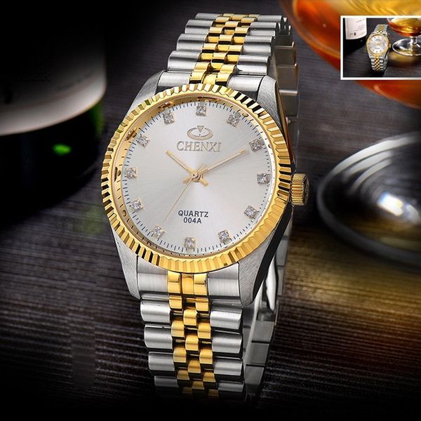 

relogio masculino watches men fashion sport stainless steel case leather band watch quartz business wristwatch reloj hombre #w, Slivery;brown