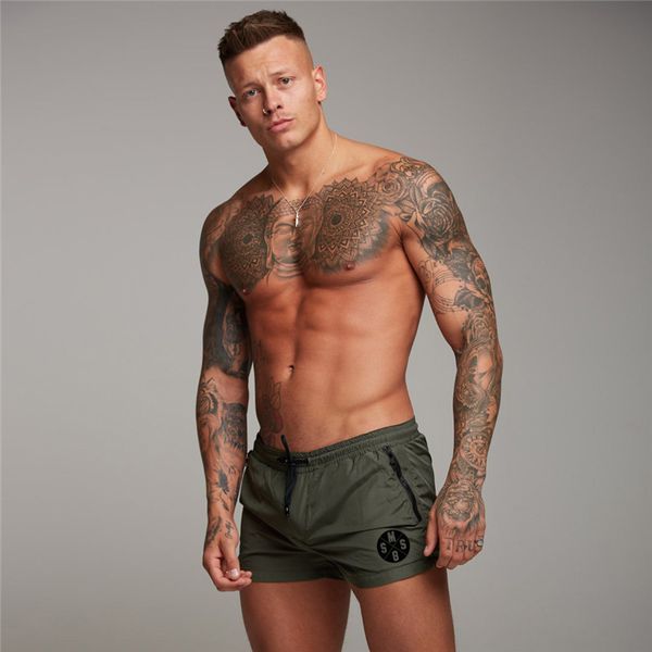 

running shorts men training marathon quick dry fitness gym printing sport with pocket jogger dryfit, Black;blue