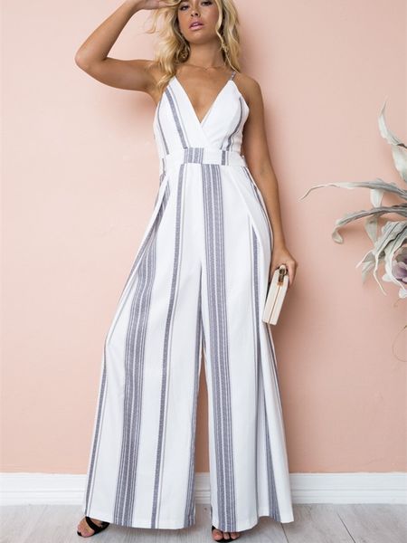 

summer boho women's clubwear floral playsuit bodysuit party wide leg jumpsuit romper long trousers salopette femme, Black;white