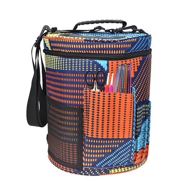 

yarn case yarn storage knitting bag big capacity women home crochet hooks thread storage bag diy sewing kit color