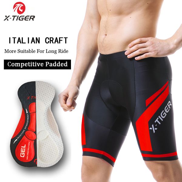 

cycling shorts x-tiger coolmax 5d padded man women shockproof mtb bicycle summer road bike tights, Black