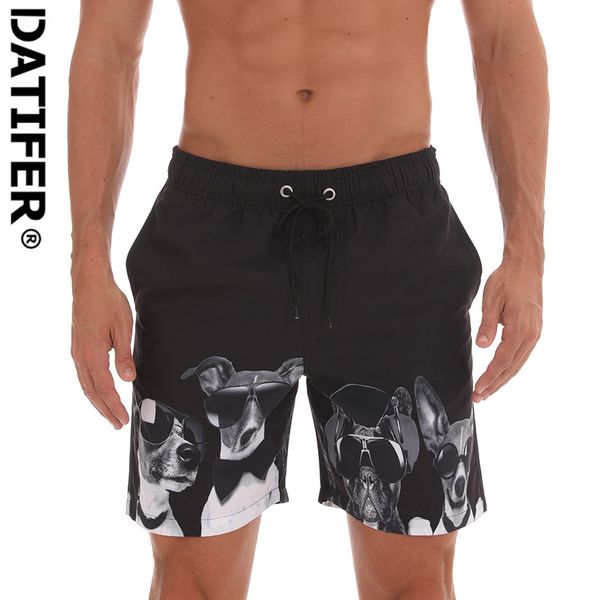 

datifer men board shorts men swimming surfing beach sports pants quick dry boxer summer breathable elastic waist