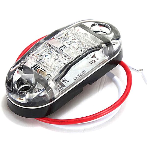 

new amber led side marker light car truck sealed trailer rv clearance lamp 12/24v