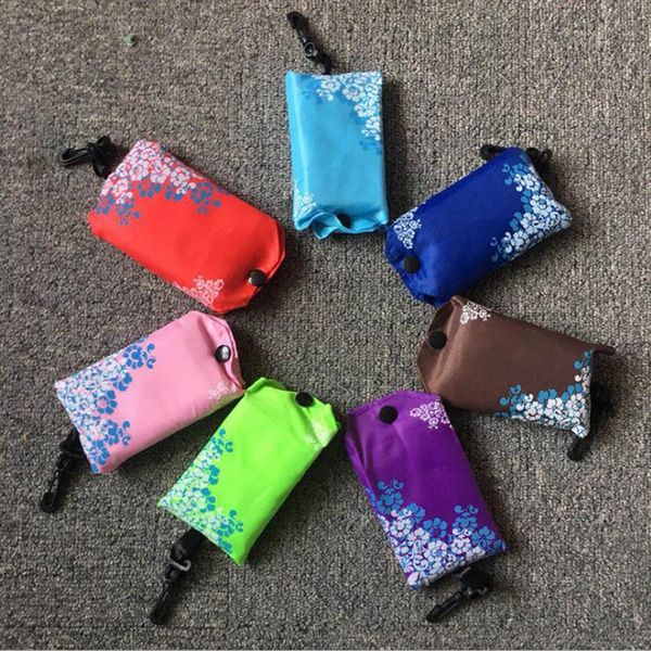 

38*58cm new polyester mobile phone style foldable reusable shopping bag ecotote handbags convenient large-capacity storage bags