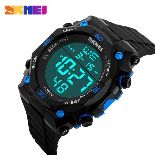 

new sports watches men resist army watch led digital watch relojes men wristwatches relogio masculino skmei, Slivery;brown