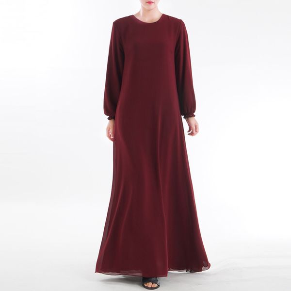

2019 muslim clothes s- 2xl long muslim women wear on both sides dubai abaya maxi dresses islamic clothing lover gift drop #0426, Red