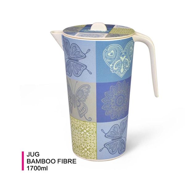 

fissman 1700ml bamboo fibre jug bpa water kettle