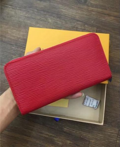 

wallet new single zipper women leather purse with coin bag men's clutch wallets handy bags carteras mujer wallets, Red;black