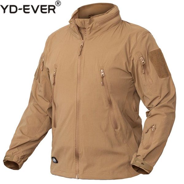 

lightweight tactical jacket men waterproof mulit pockets jackets army clothing breathable bylon windbreaker, Black;brown