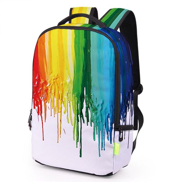 

stylish graffiti women men backpack 3d galaxy travel satchel rucksack bagpack students canvas school bag bookbag sac a dos ecole