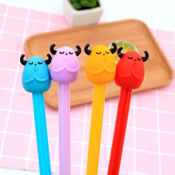 

40pc/lot cute small horn music gel ink pen/creative cartoon student office water pen / signature pen/children gift