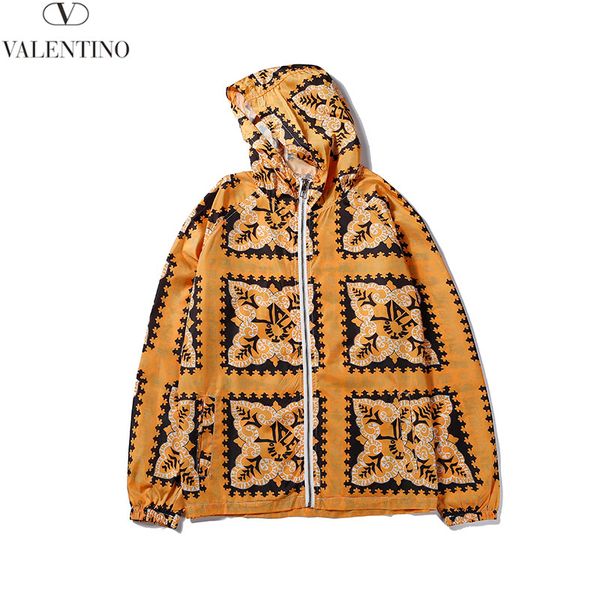 

vltn classic tide brand jacket mens designer jacket luxury slim parker coat luxury logo print trench coat outdoor windproof sports hoodie, Black;brown