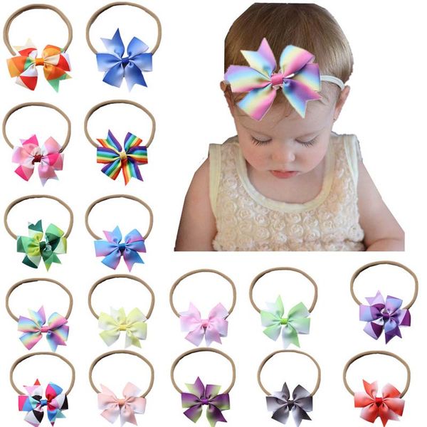 Ins Multicolour New 2019 Jojo Siwa Baby Headbands Bow Girls