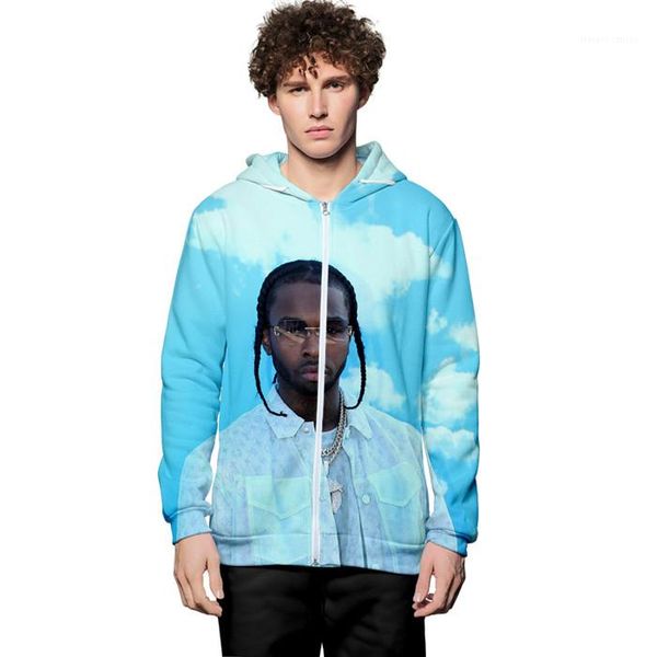 

печать толстовка мода с длинным рукавом повседневная homme одежда свободные поп кардиган свитер американский певец мужские дизайнер 3d цифро, Black