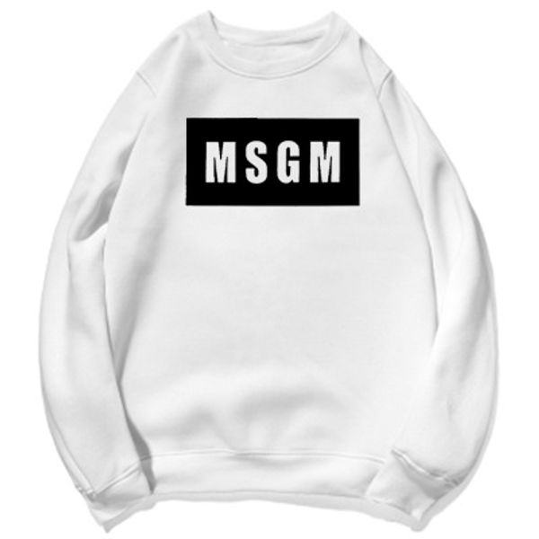 

msgm printed designer sweatshirts mens womens streetwear casual hoodies male skull printed high street pullover ing, White;black