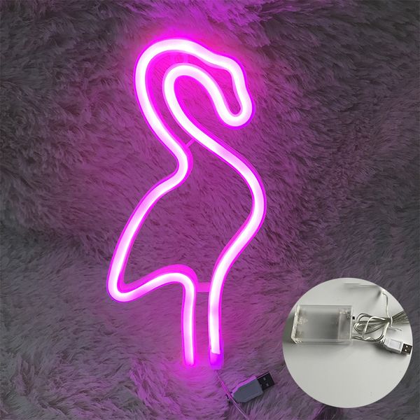 

led flamingo night light star table lamps romantic 3d wall table lamp kids children gift home decor