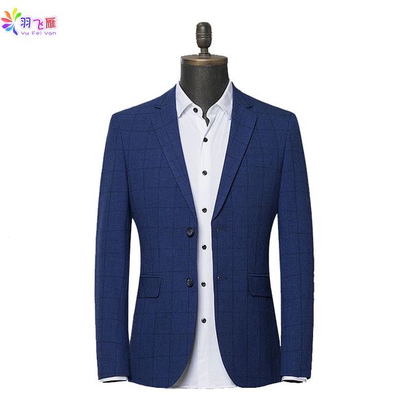 

2019 spring mens casual blazer jacket 3xl blue slim fit business blazer single button wedding men's smart casual blazers, White;black