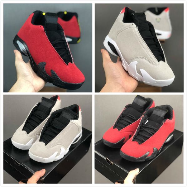 

2019 14s desert sand basketball shoes men 14s red gey sneakers womens 14 candy sports chaussure lovers basketball trainers 36-47