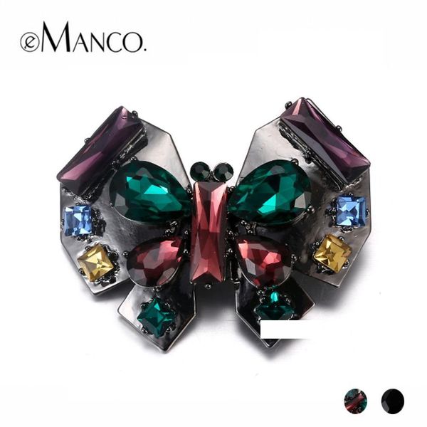 

мода ювелирные изделия броши emanco vintage 2 items кристалл животных бабочка брошь для женщин rhinestonealloy бижутерия аксессуары, Gray