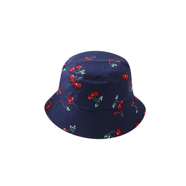 

sparsil children 2 side wearable bucket hat printed boy gril caps foldable uv-protection hip-hoop beach panama hat kids, Blue;gray