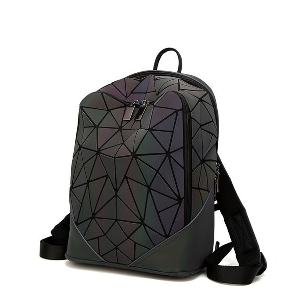 

designer backpack fashion luminous irregular triangle sequin backpack for women fashionable rucksack female backbag korean drop shipping