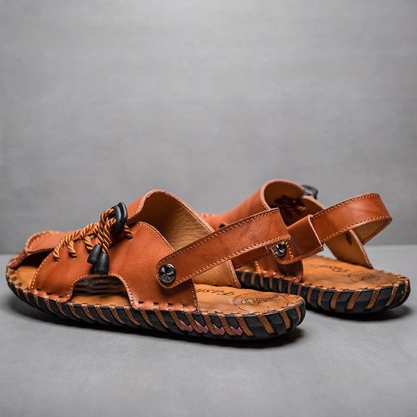 

sandals mens shoes safety sports summer hole flip sport platform slide for hollow athletic work male outdoor black slides korean