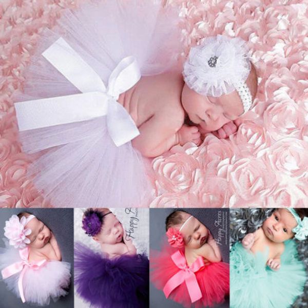 

2шт pudcoco 2019 новый бренд новорожденный девочка оголовье сетки пачка юбка костюм фото фотография опора 2018