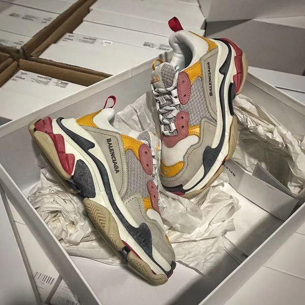 

2019 fw 66alenciaga triple retro neaker men fa hion vintage kanye we t old grandpa trainer 68e igner men women ca ual hoe 36 45